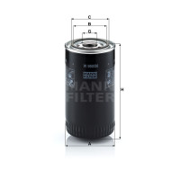 Фильтр масляный MANN-FILTER W 950/26